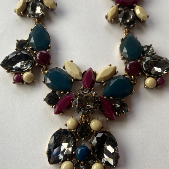 J. Crew BRÛLÉE Statement Necklace Embellished - Picture 8 of 13